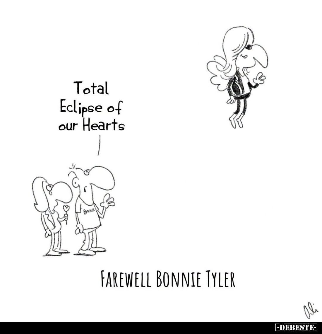 Farewell Bonnie Tyler. - Total Eclipse of our Hearts.