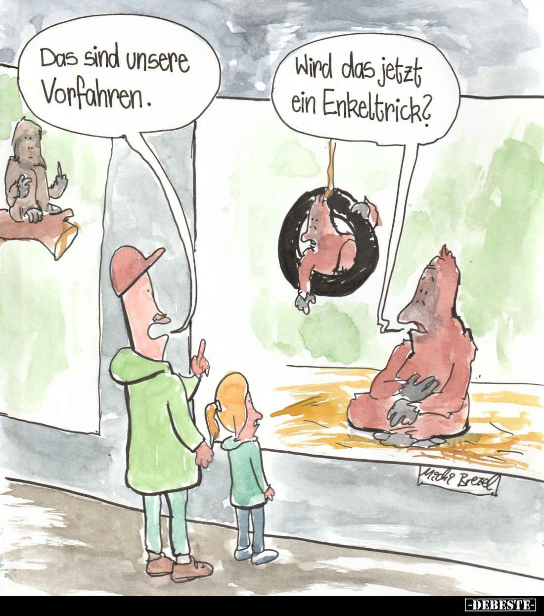 Das sind unsere Vorfahren. -
Wird das jetzt ein Enkeltrick?