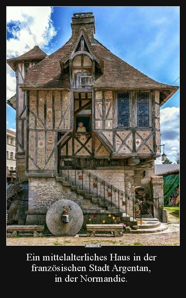 Ein mittelalterliches Haus in der französischen Stadt.. - Lustige Bilder | DEBESTE.de