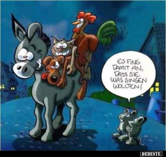 Es fing damit an, dass sie was singen wollten!..