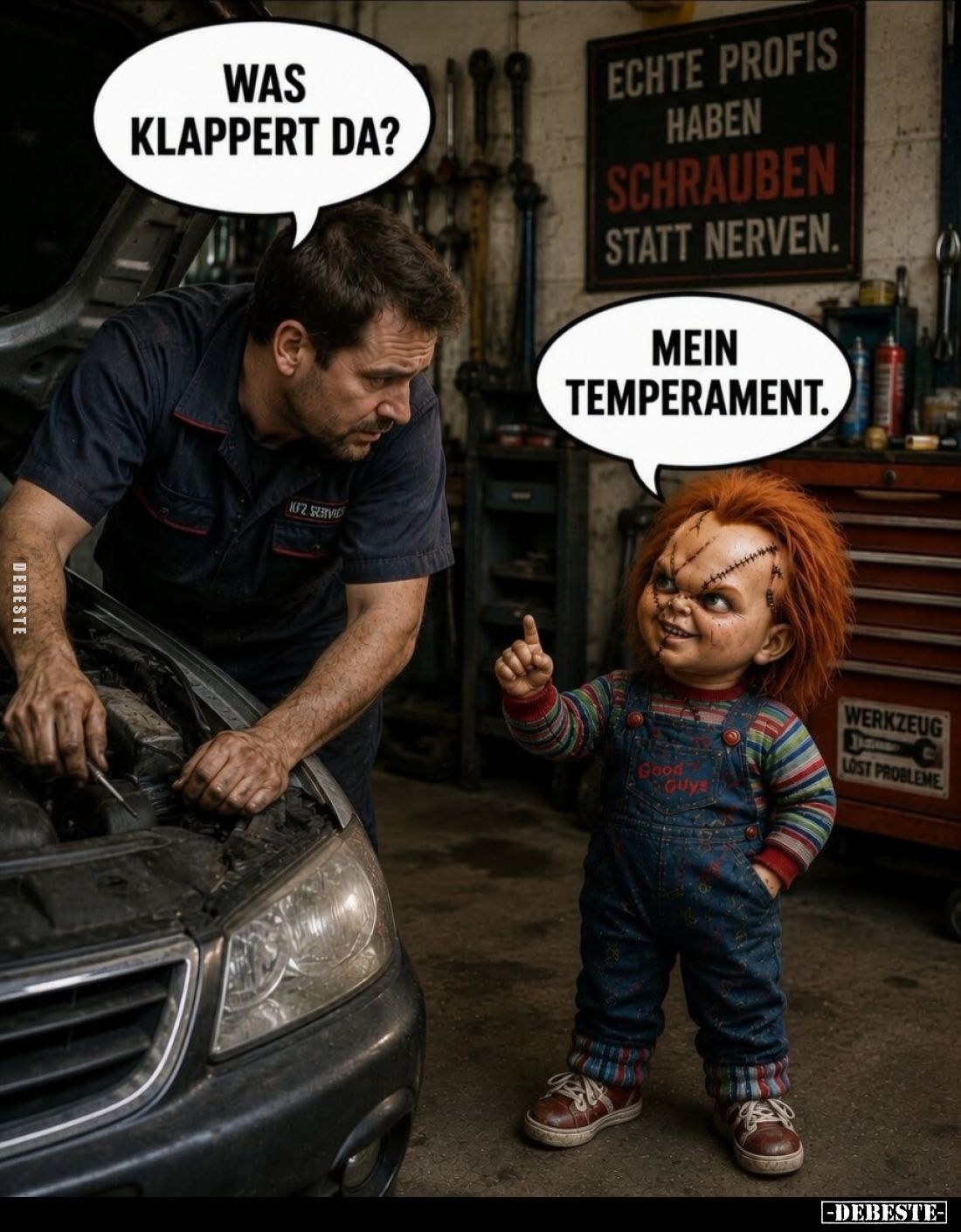 Was klappert da? -
Mein Temperament.