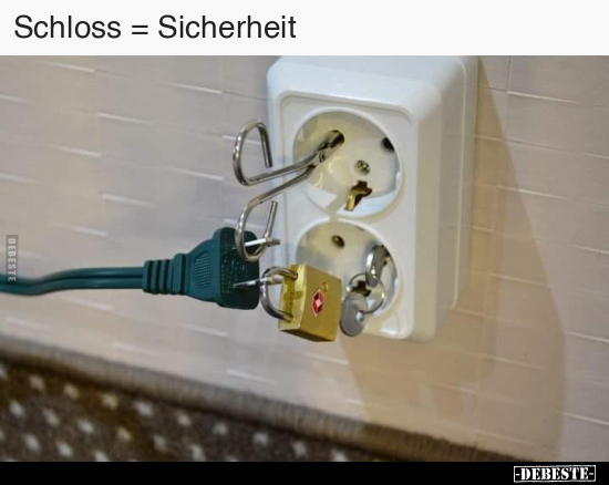 Schloss = Sicherheit.. - Lustige Bilder | DEBESTE.de