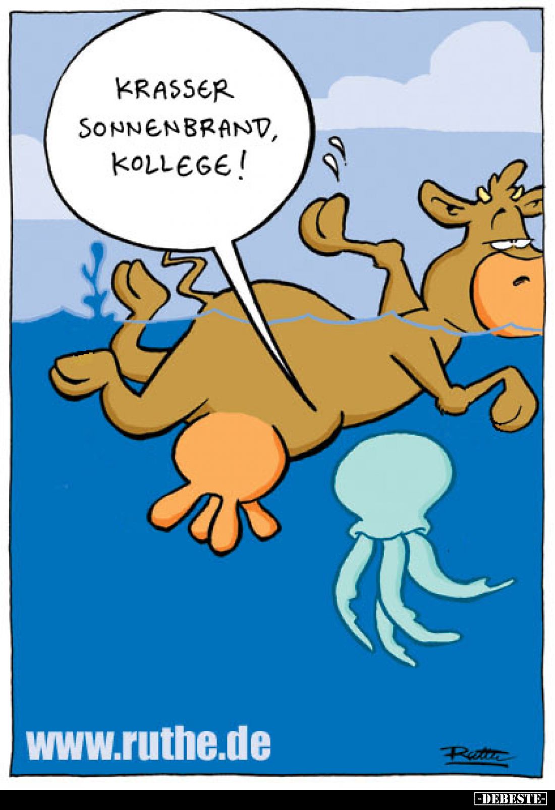 Krasser Sonnenbrand, Kollege!