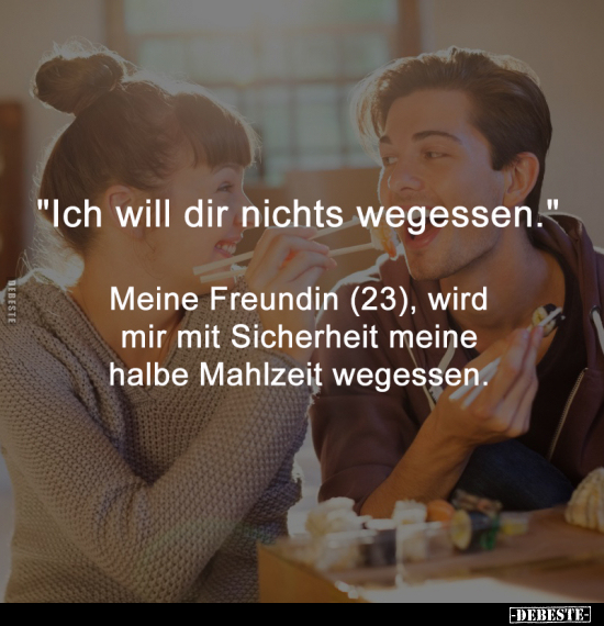 Freundin, Sicherheit, Mahlzeit