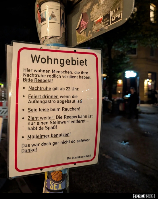 Wohngebiet - Hier wohnen Menschen.. - Lustige Bilder | DEBESTE.de