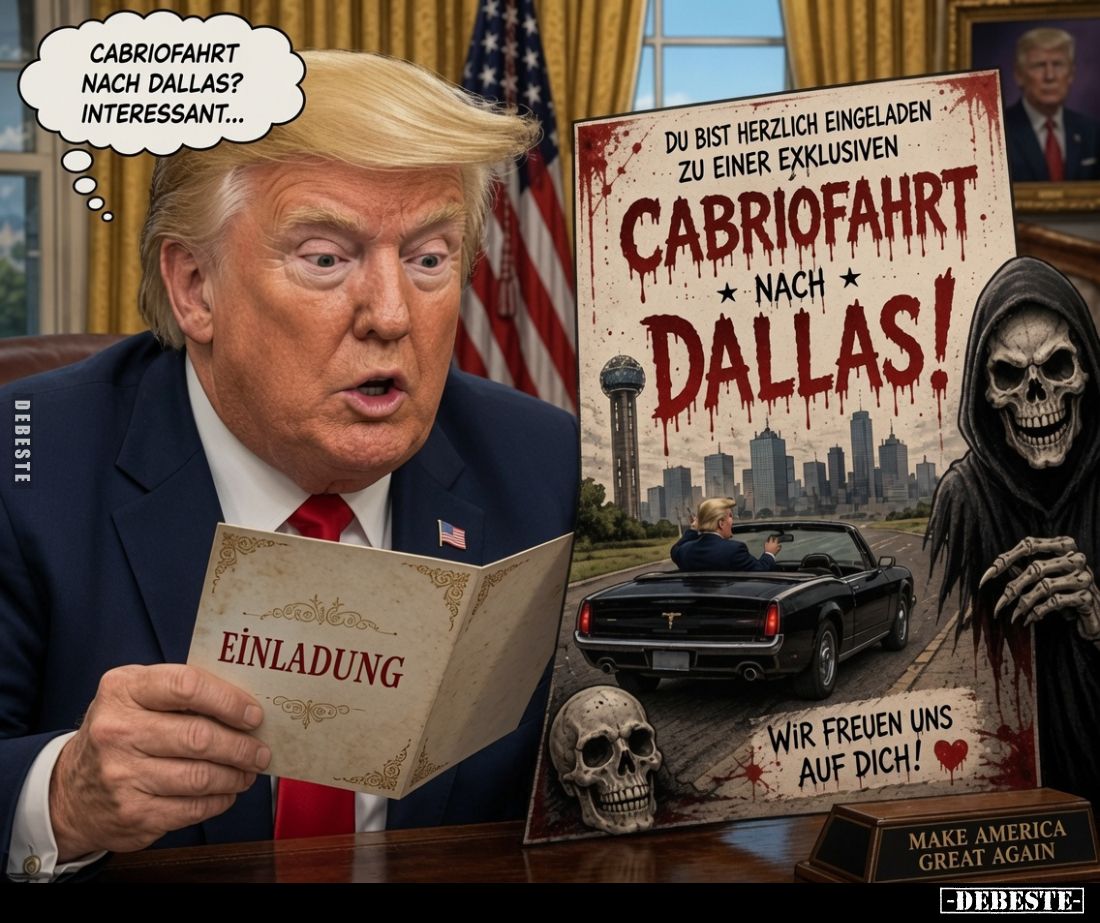 Cabriofahrt nach Dallas? Interessant...