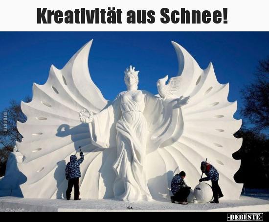 Kreativität aus Schnee!.. - Lustige Bilder | DEBESTE.de