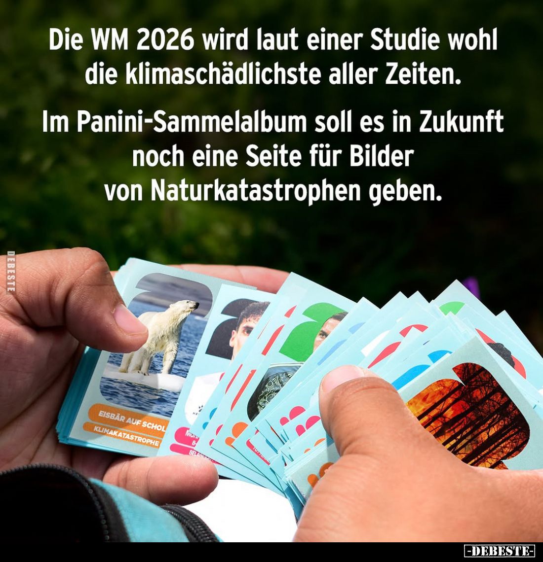 Die WM 2026 wird laut einer Studie wohl die klimaschädlichste aller Zeiten.
Im Panini-Sammelalbum soll es in Zukunft noch ei...