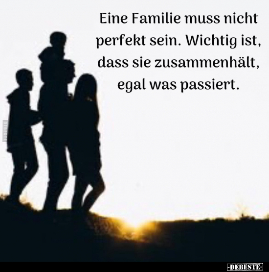 Eine Familie muss nicht perfekt sein.. - Lustige Bilder | DEBESTE.de