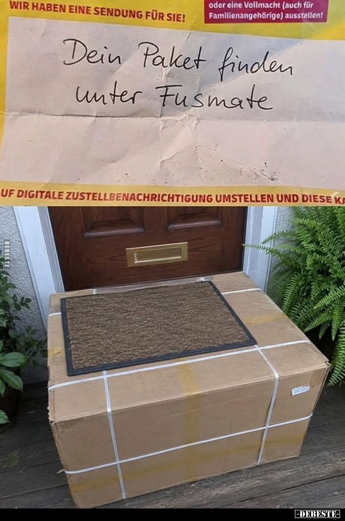 Dein Paket finden unter Fusmate