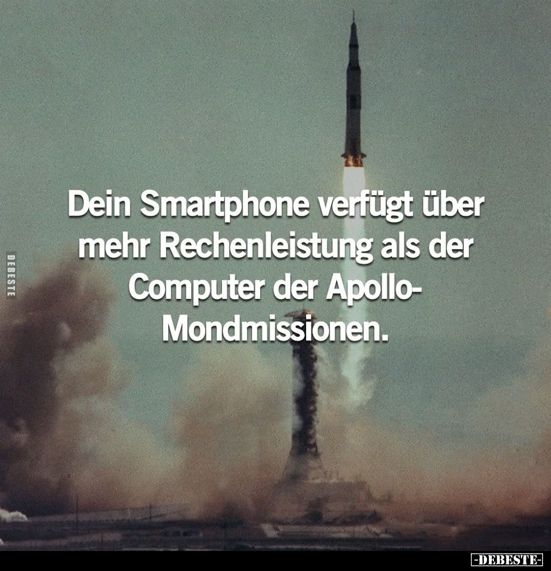 Dein Smartphone verfügt über mehr Rechenleistung als der Computer der Apollo-Mondmissionen.