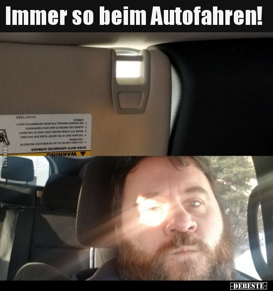 Immer so beim Autofahren!..
