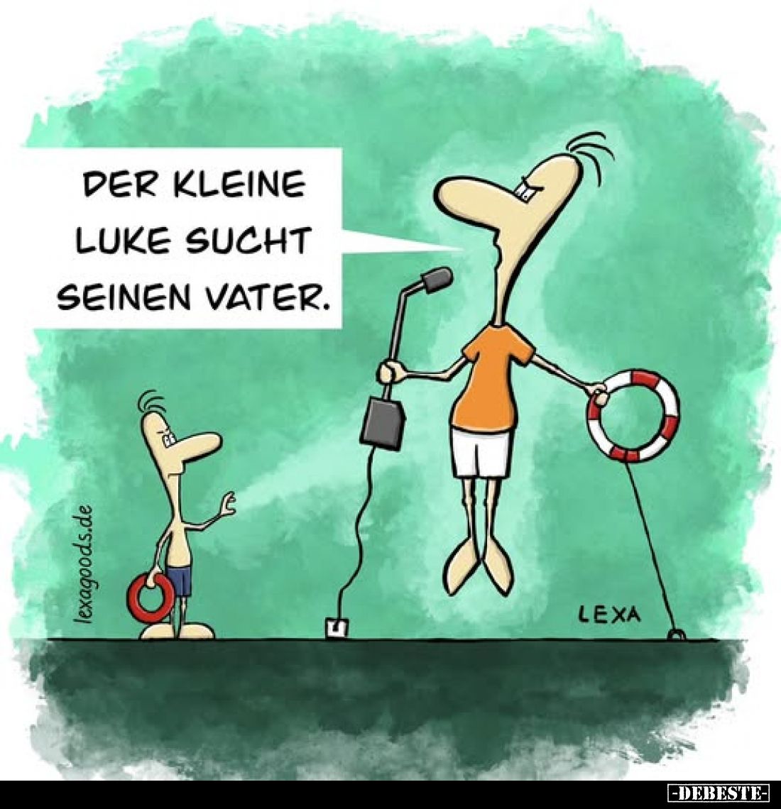 Der kleine Luke sucht seinen Vater.