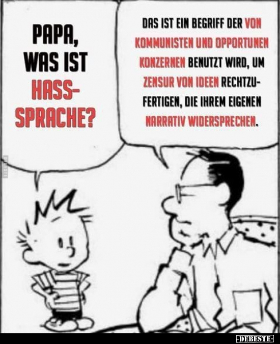 Papa, was ist Hasssprache?.. - Lustige Bilder | DEBESTE.de