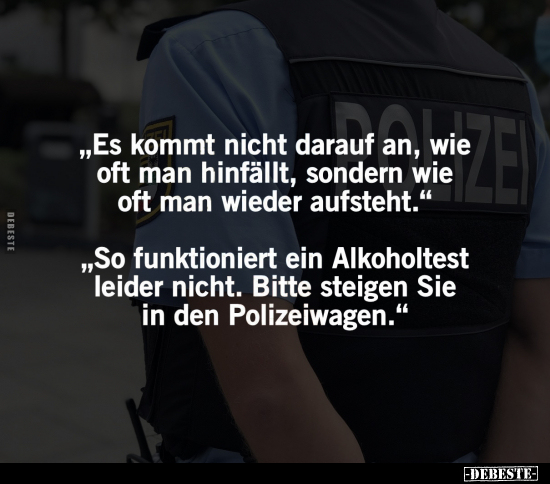 "Es kommt nicht darauf an, wie oft man hinfällt.." - Lustige Bilder | DEBESTE.de