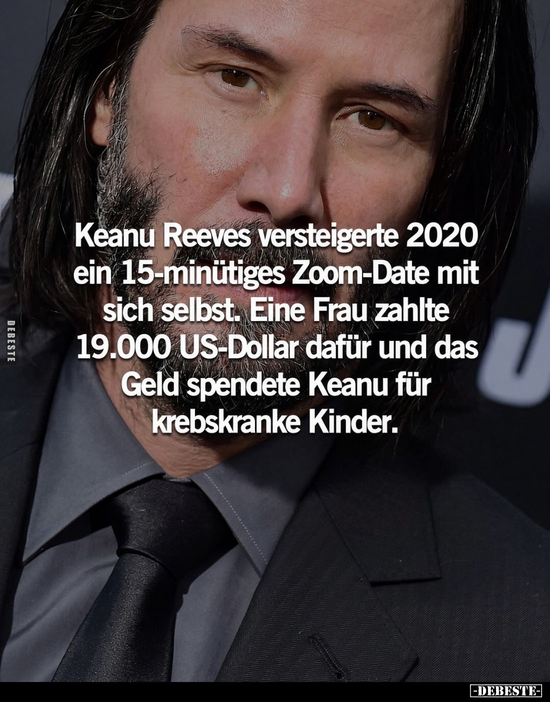 Keanu Reeves versteigerte 2020 ein 15-minütiges Zoom-Date.. - Lustige Bilder | DEBESTE.de