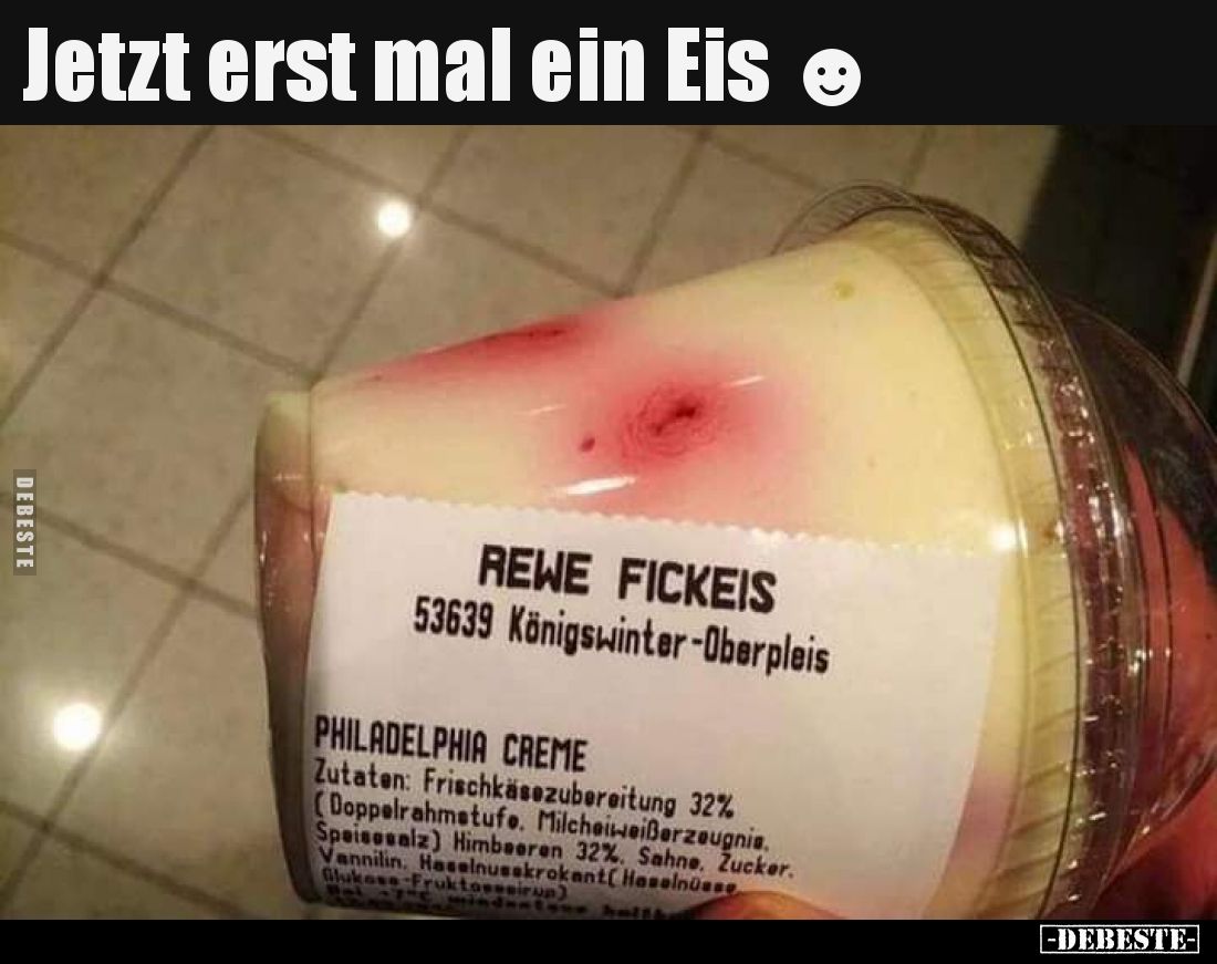 Jetzt erst mal ein Eis.