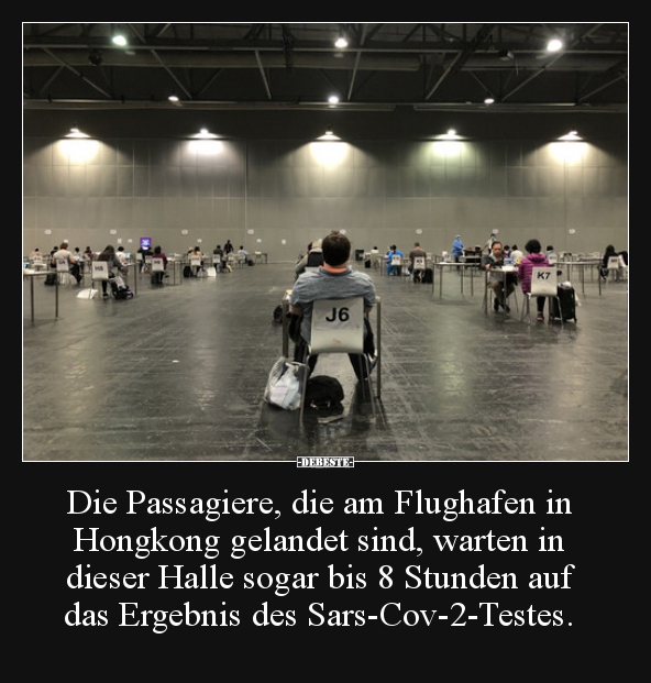 Die Passagiere, die am Flughafen in Hongkong gelandet.. - Lustige Bilder | DEBESTE.de