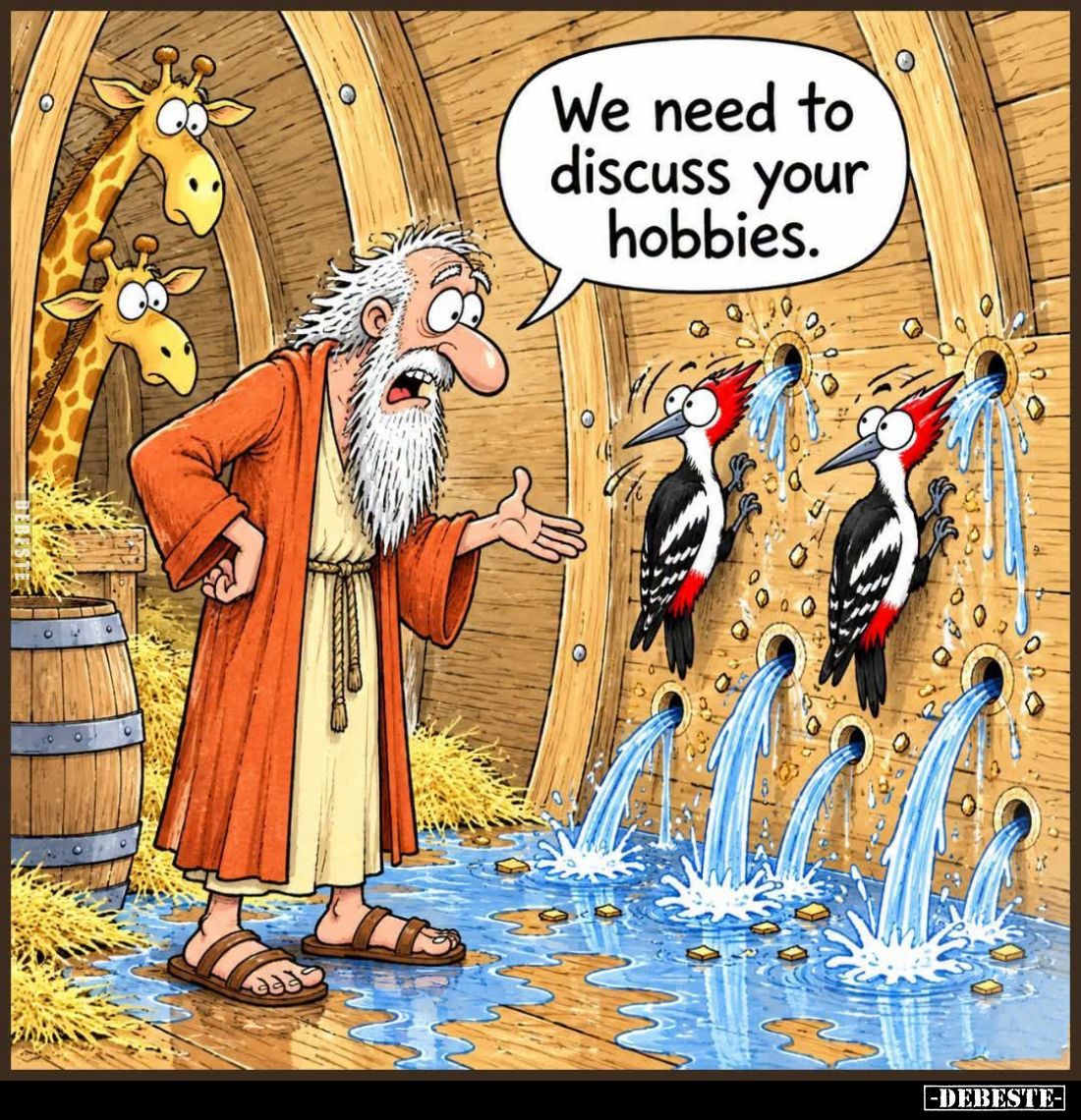We need to discuss your hobbies.