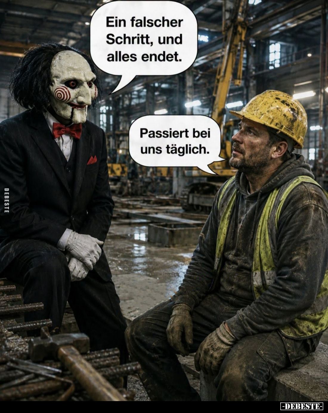 Ein falscher Schritt, und alles endet. - Passiert bei uns täglich.