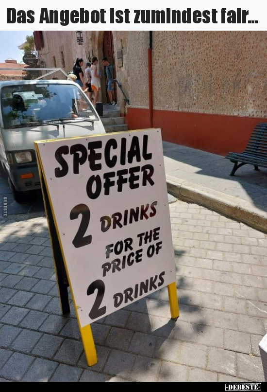 Das Angebot ist zumindest fair...