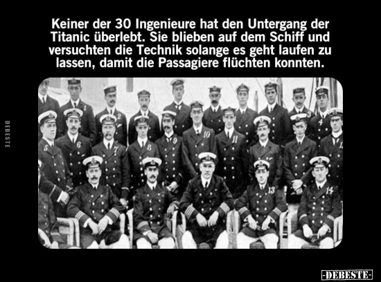 Keiner der 30 Ingenieure hat den Untergang.. - Lustige Bilder | DEBESTE.de