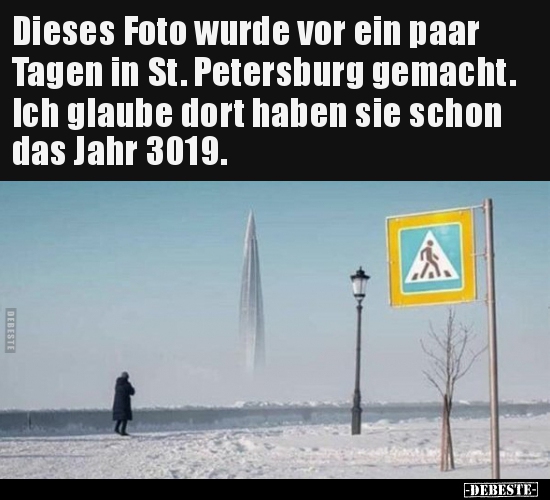 Dieses Foto wurde vor ein paar Tagen in St. Petersburg..