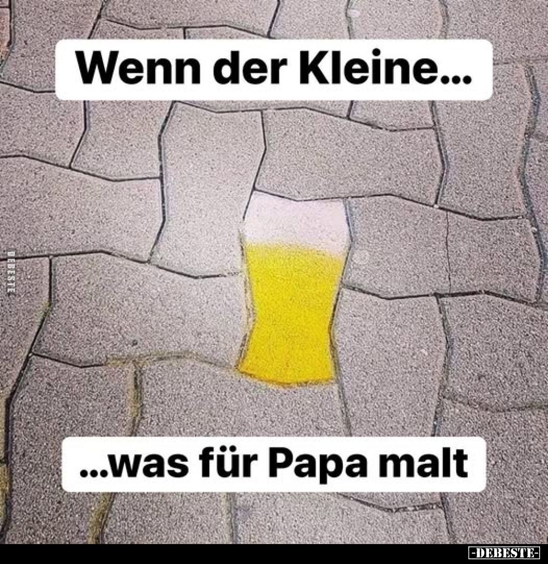 Wenn der Kleine was für Papa malt.