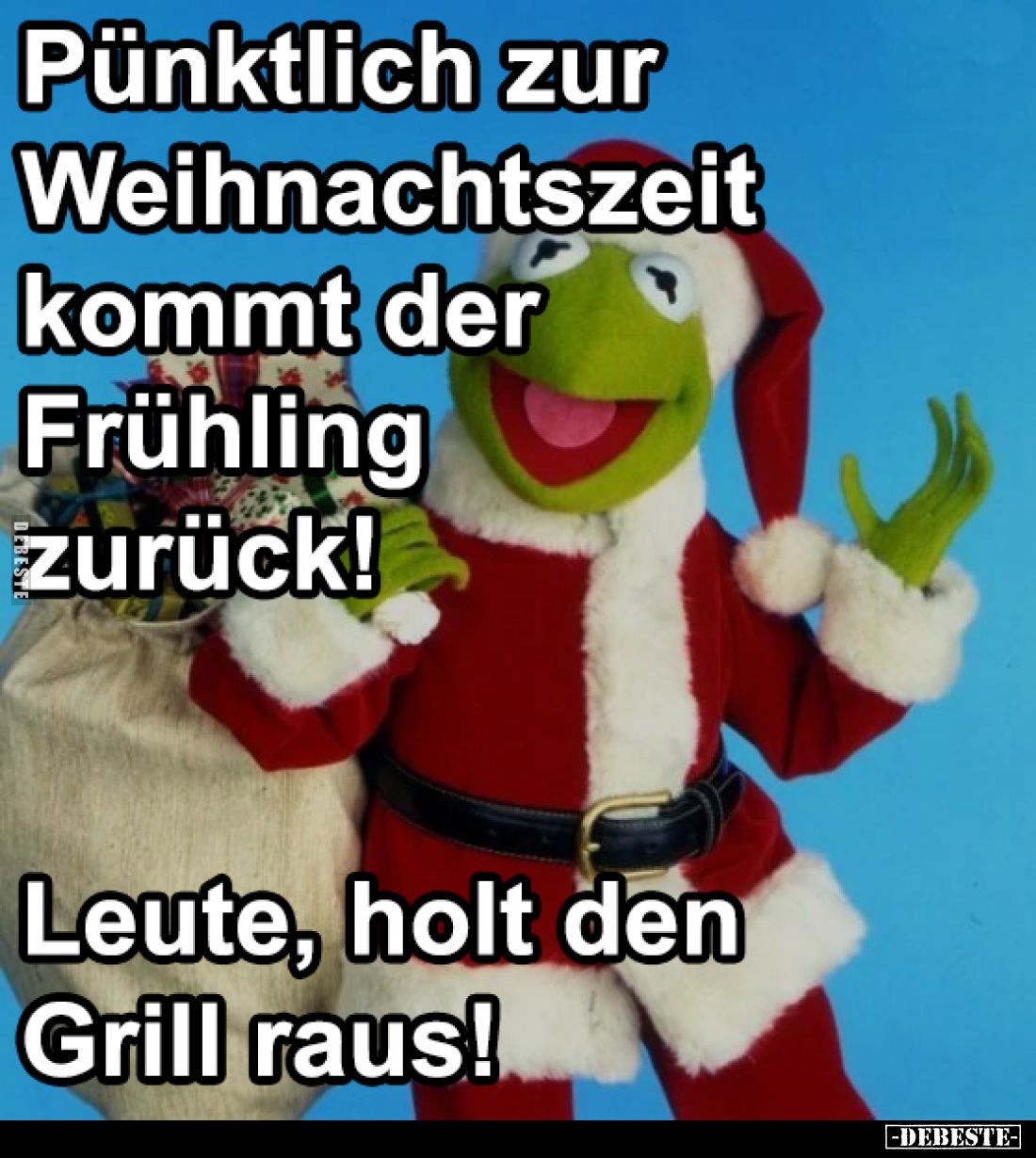 Pünktlich zur Weihnachtszeit kommt der Frühling zurück! Leute, holt den Grill raus!