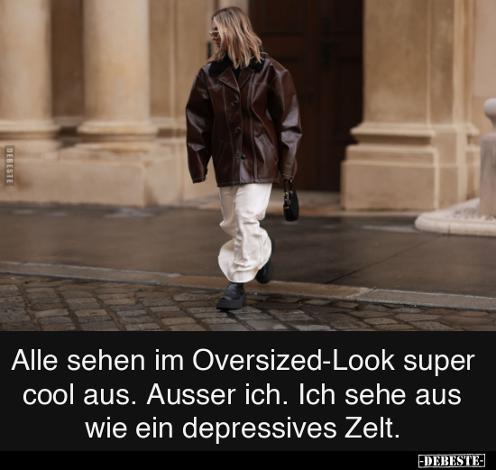 Alle sehen im Oversized-Look super cool aus.. - Lustige Bilder | DEBESTE.de