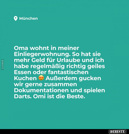 Oma wohnt in meiner Einliegerwohnung... - Lustige Bilder | DEBESTE.de