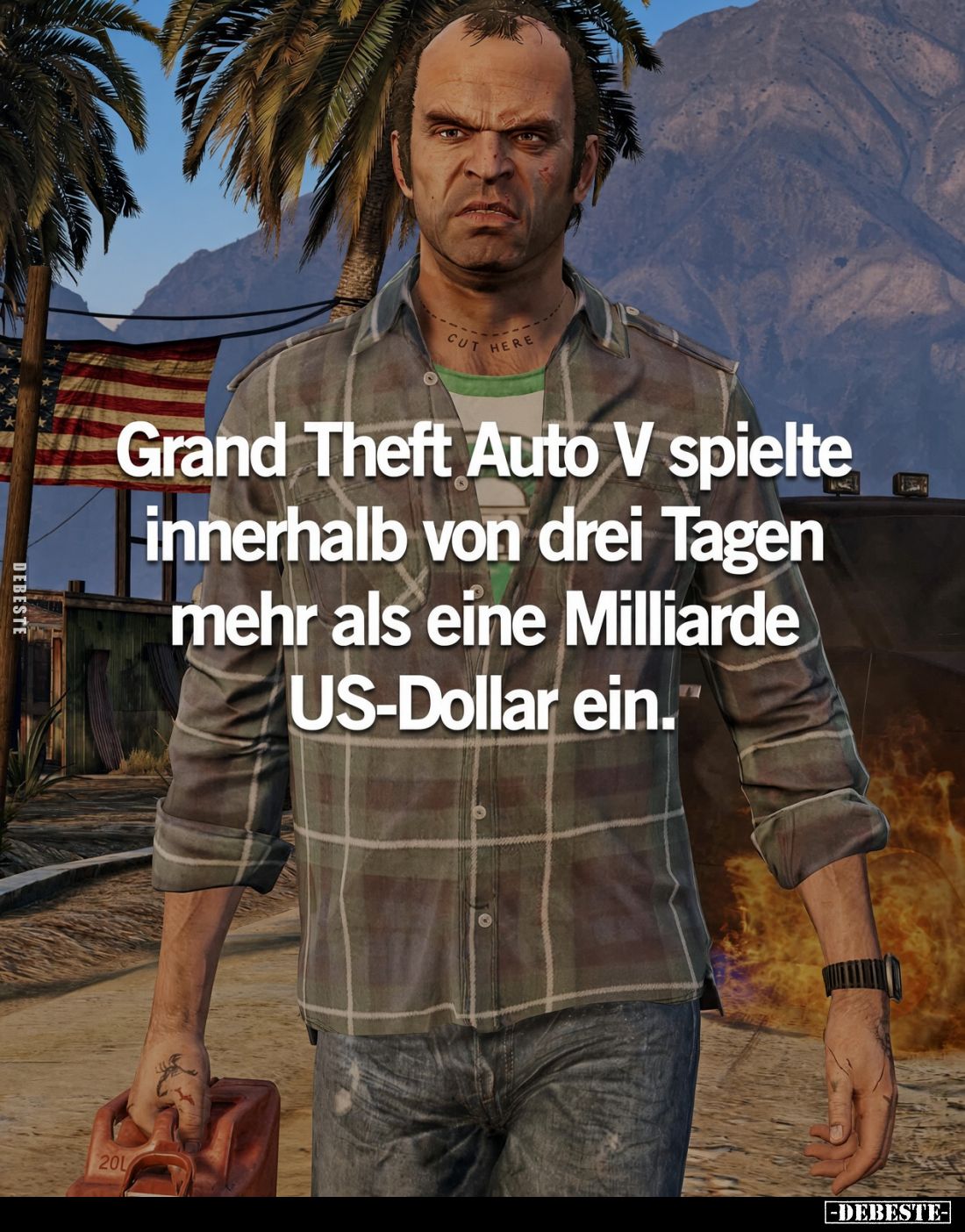 Grand Theft Auto V spielte innerhalb von drei Tagen mehr als eine Milliarde US-Dollar ein.