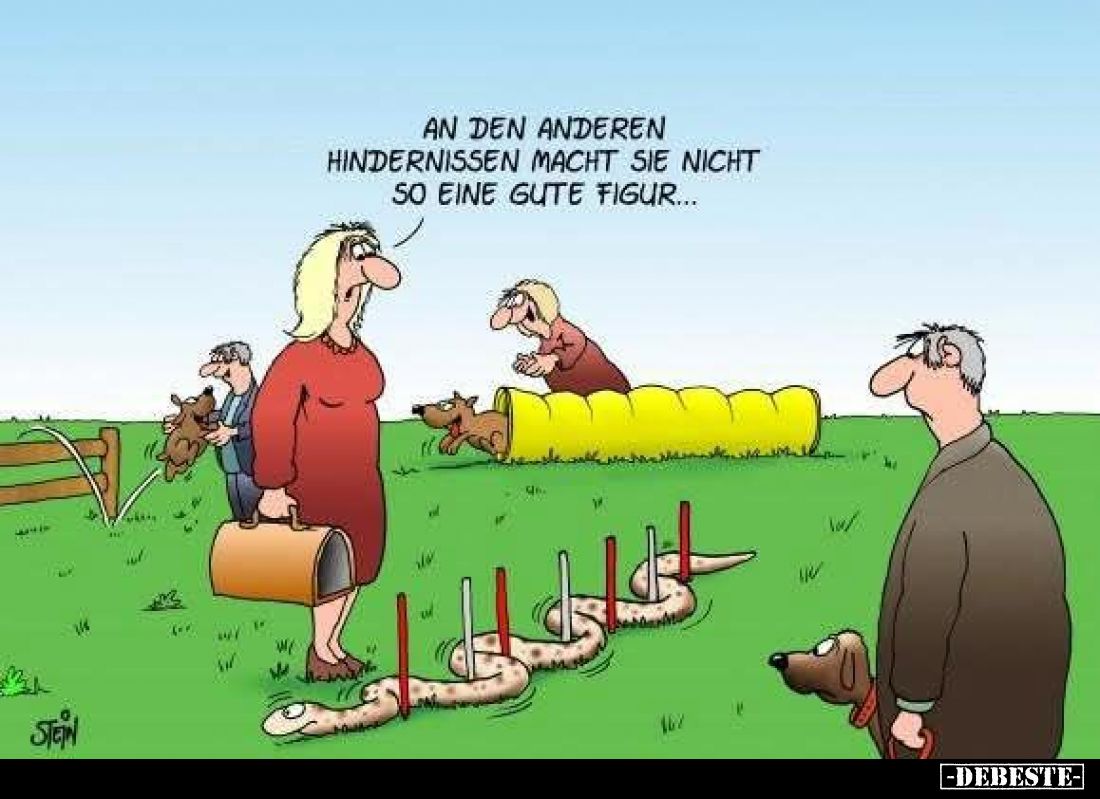 An den anderen Hindernissen macht sie nicht so eine gute Figur...