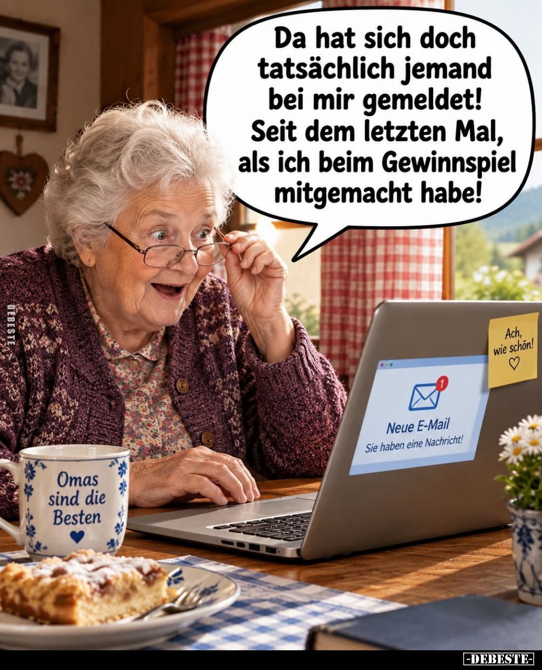 Da hat sich doch tatsächlich jemand bei mir gemeldet! Seit dem letzten Mal, als ich beim Gewinnspiel mitgemacht habe!