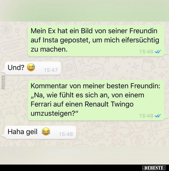 Mein Ex hat ein Bild von seiner Freundin auf Insta.. - Lustige Bilder | DEBESTE.de