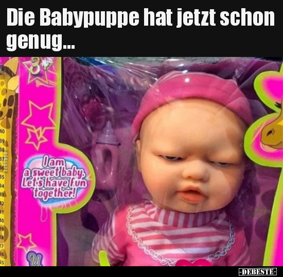 Die Babypuppe hat jetzt schon genug... - Lustige Bilder | DEBESTE.de