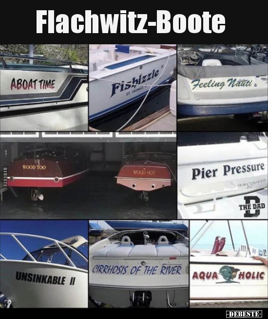 Flachwitz-Boote.. - Lustige Bilder | DEBESTE.de