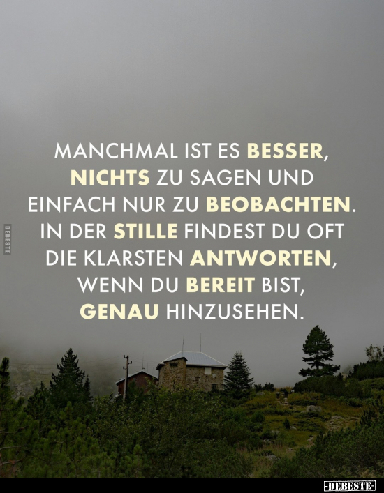 Manchmal ist es besser, nichts zu sagen und einfach nur zu.. - Lustige Bilder | DEBESTE.de