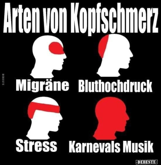 Arten von Kopfschmerz.. - Lustige Bilder | DEBESTE.de