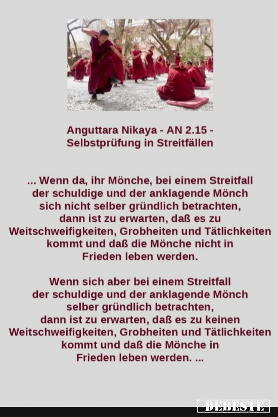 AN 2.15 - Selbstprüfung in Streitfaellen - Lustige Bilder | DEBESTE.de