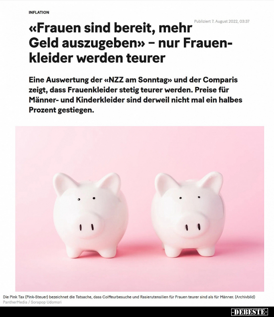 INFLATION «Frauen sind bereit, mehr Geld auszugeben» - nur.. - Lustige Bilder | DEBESTE.de