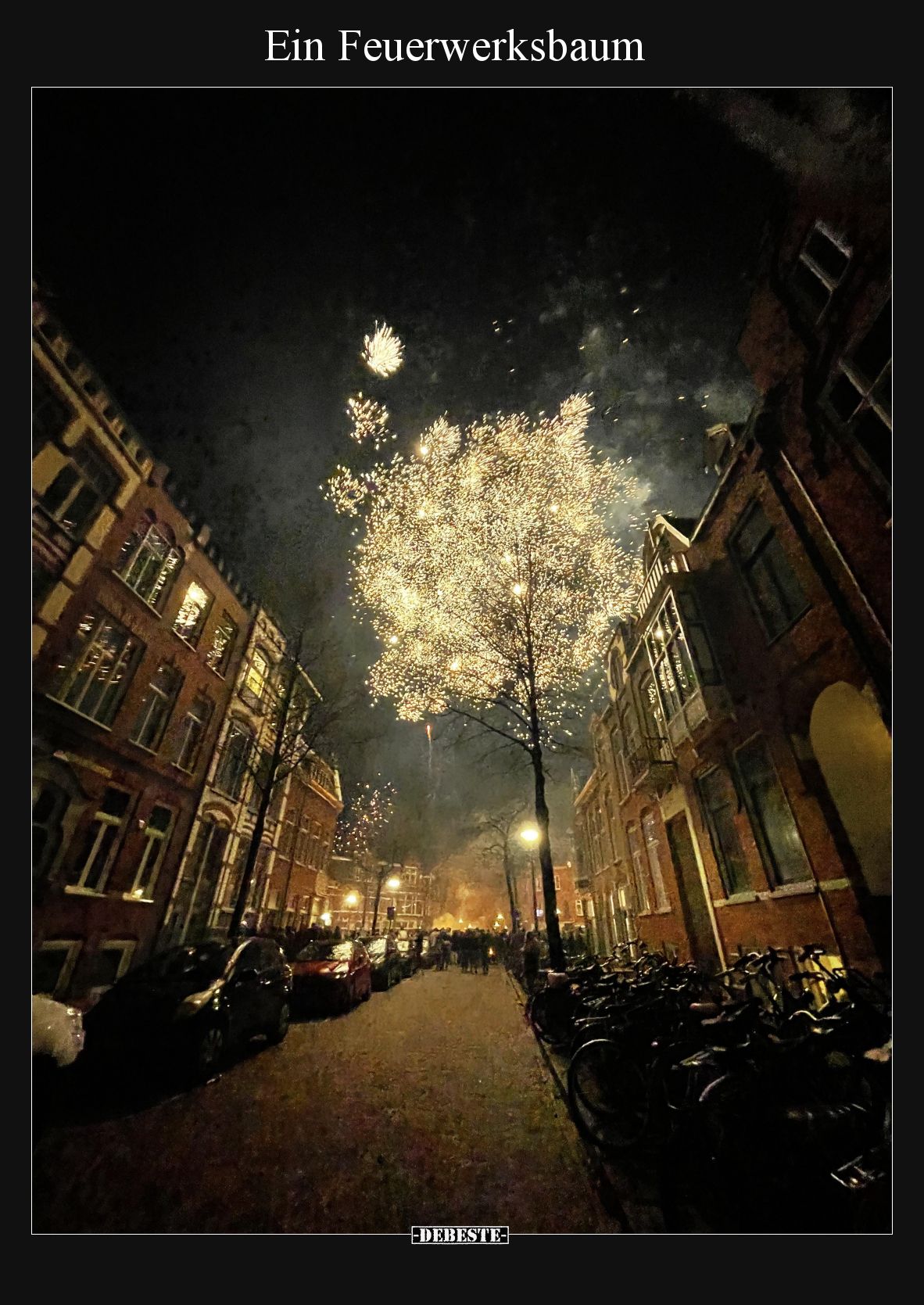 Ein Feuerwerksbaum