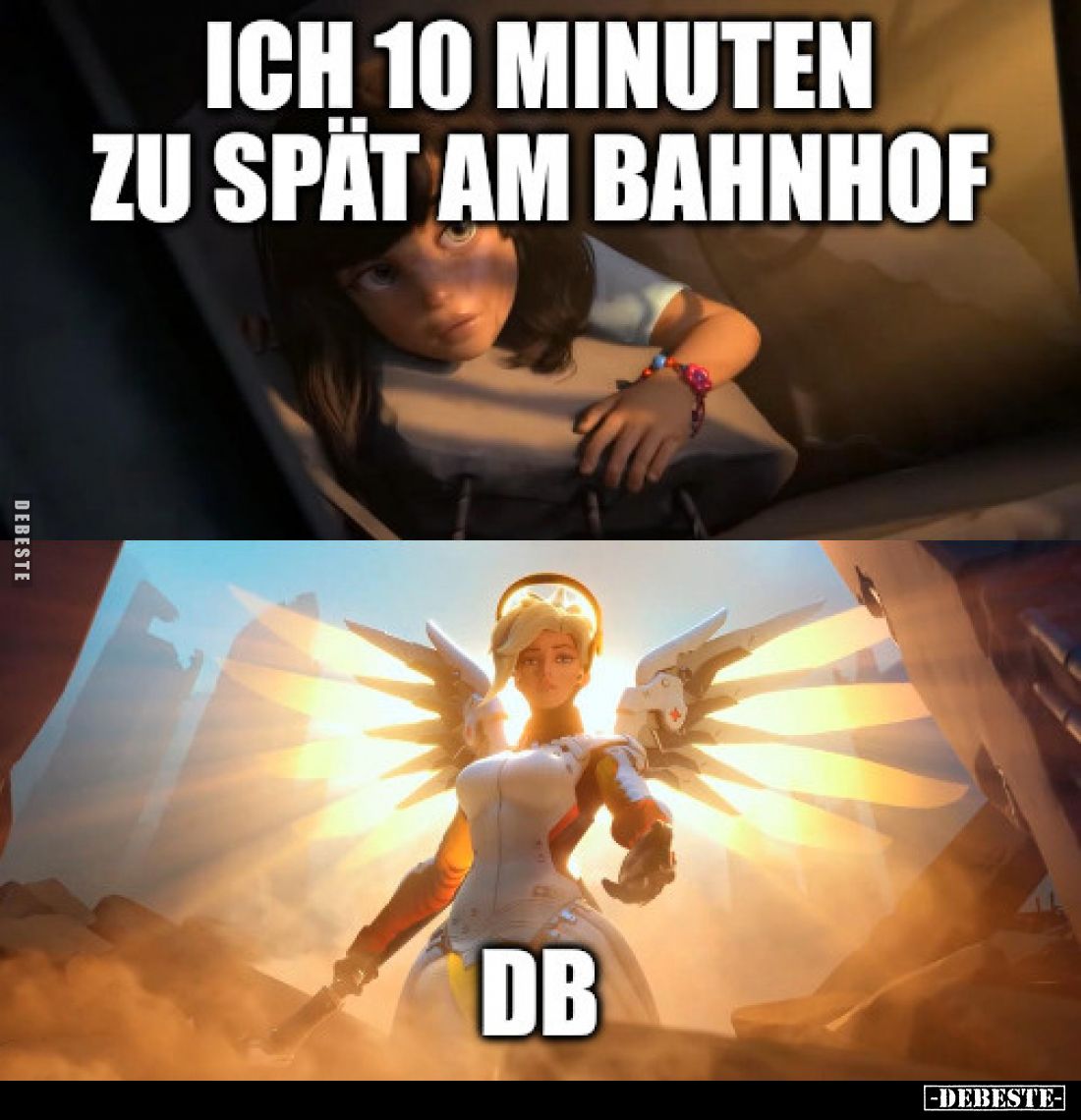 Ich 10 Minuten zu spät am Bahnhof - 
DB