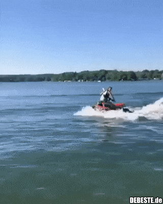 Hier gehe ich an Land...