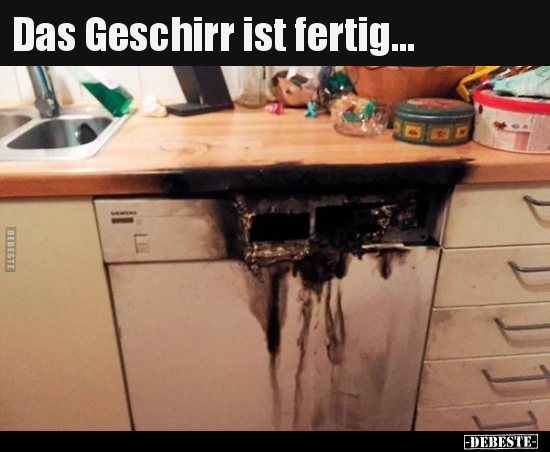 Das Geschirr ist fertig... - Lustige Bilder | DEBESTE.de