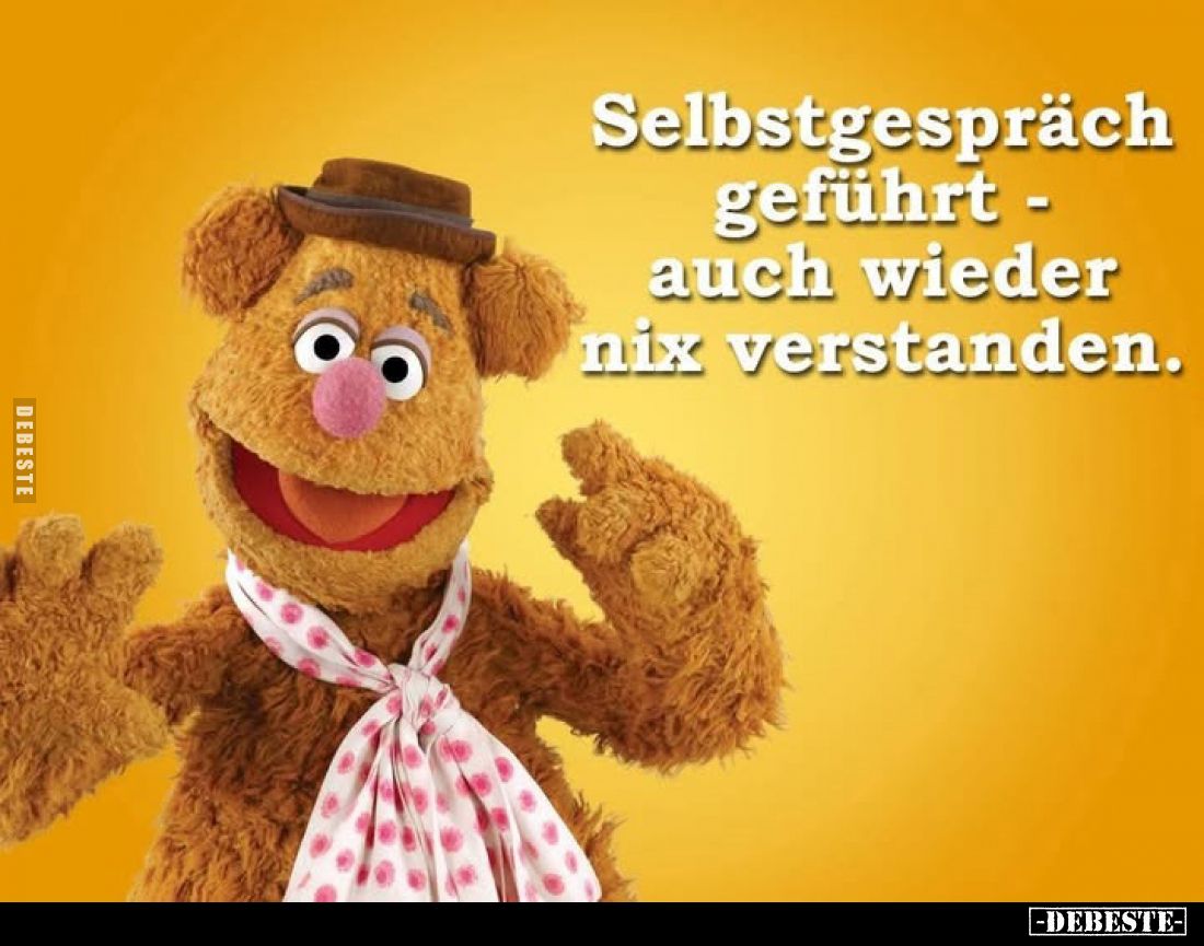 Selbstgespräch geführt - auch wieder nix verstanden.