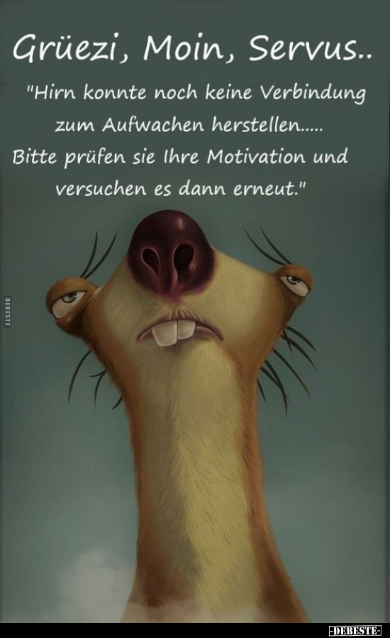 Grüezi, Moin, Servus.. - Lustige Bilder | DEBESTE.de