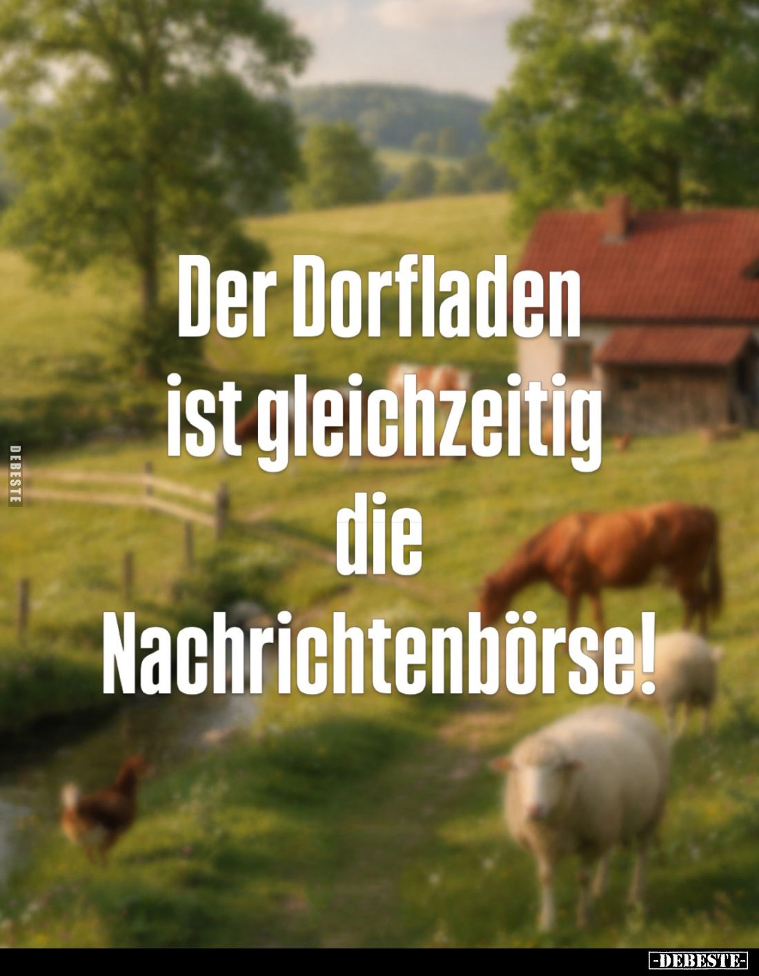 Der Dorfladen ist gleichzeitig die Nachrichtenbörse!