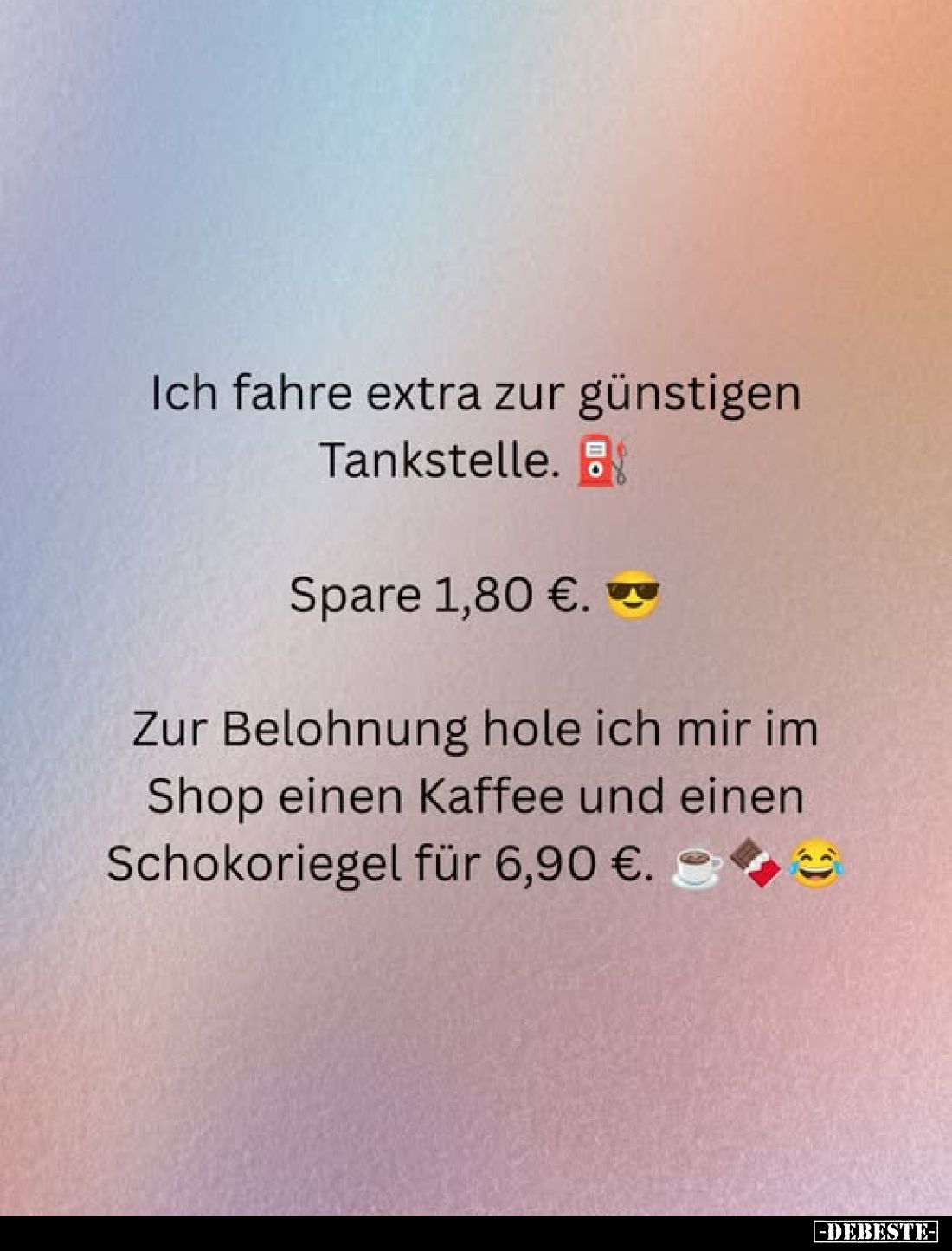 Deine Frau fährt ja wie der Blitz.
Ja, sie schlägt auch oft in Bäume ein.