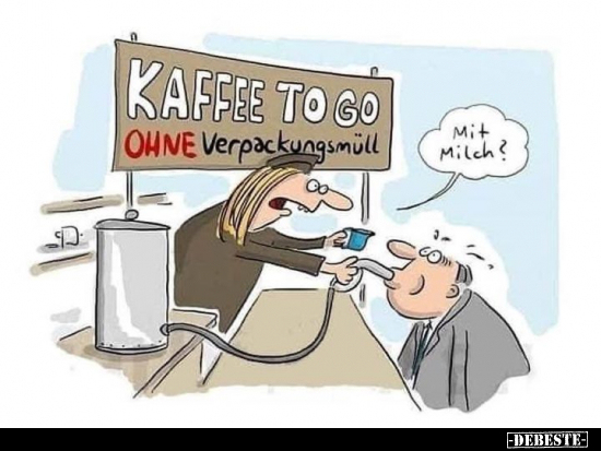 Kaffee to go.. - Lustige Bilder | DEBESTE.de